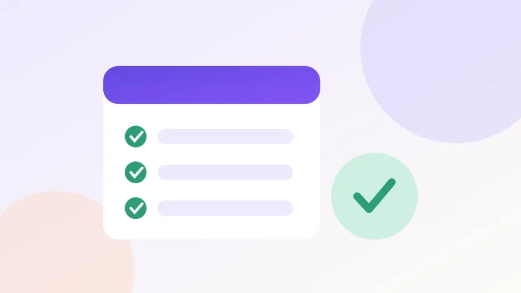 Illustration of a verified pharmacy checklist with a tick