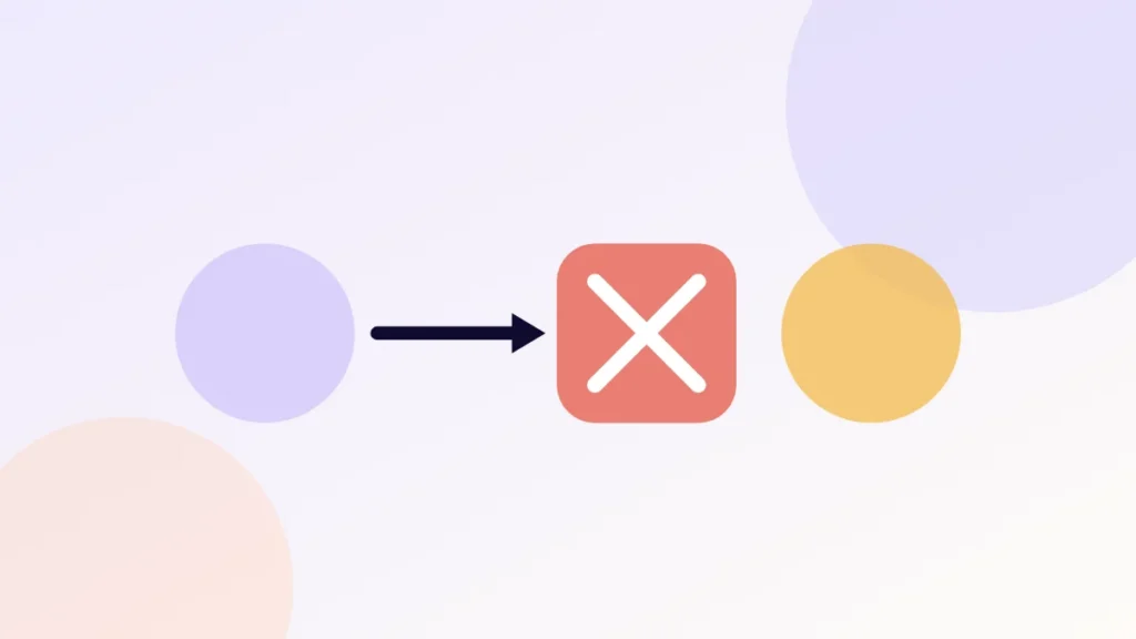 Illustration of an enzyme conversion pathway being blocked