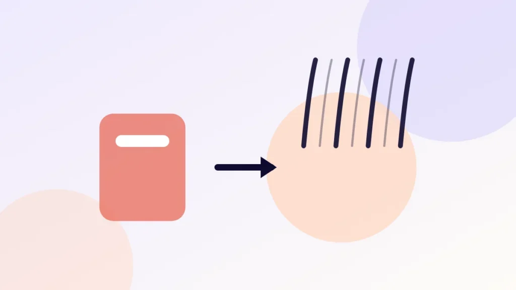 Illustration of a hair loss progression timeline compressed into a shorter span