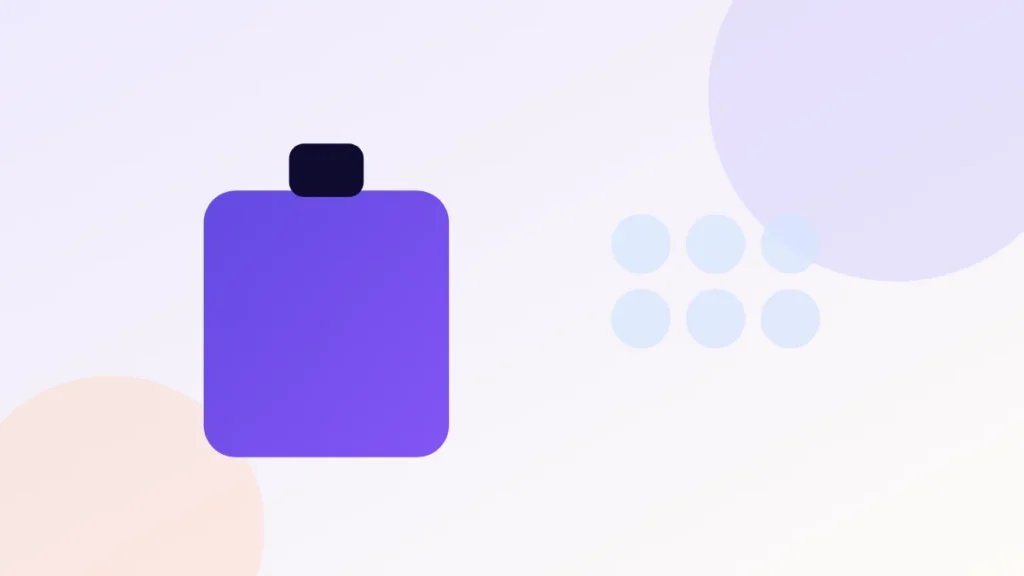 Illustration of a shampoo bottle beside a stopwatch showing two minutes