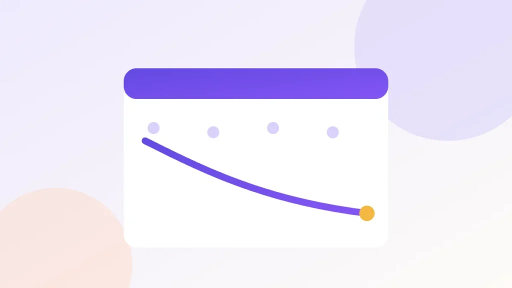 Illustration of a calendar with a downward weight trend across four weeks