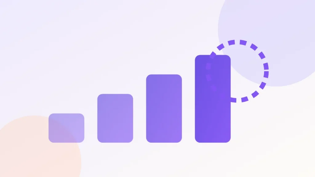 Illustration of a two-week plan with four habits building up