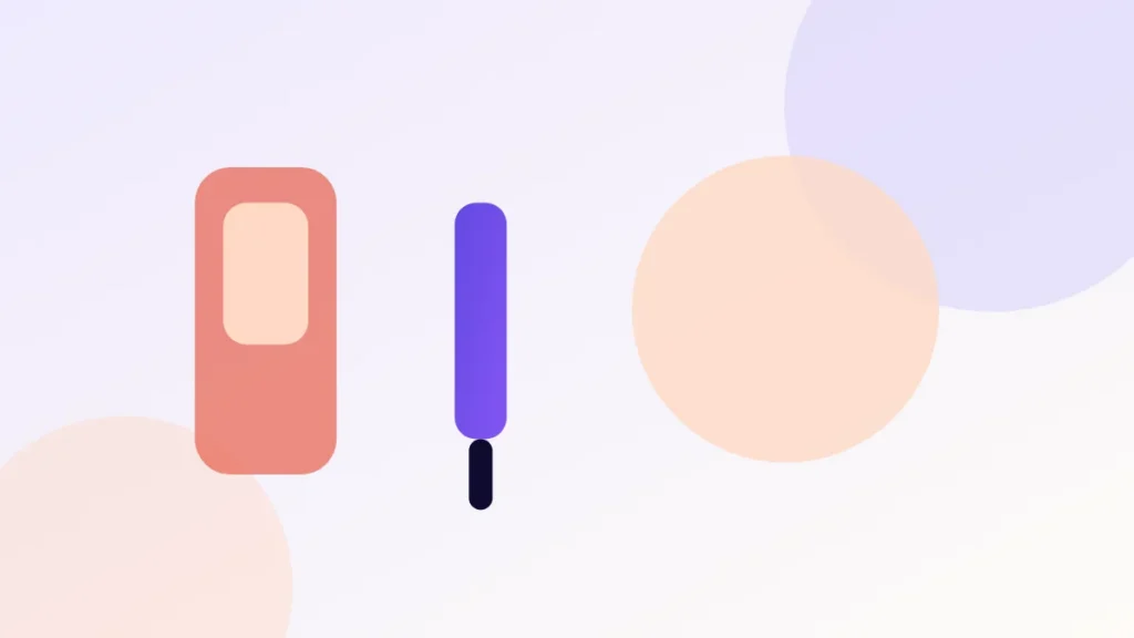 Illustration of a centrifuge tube with separated blood layers beside a scalp injection site