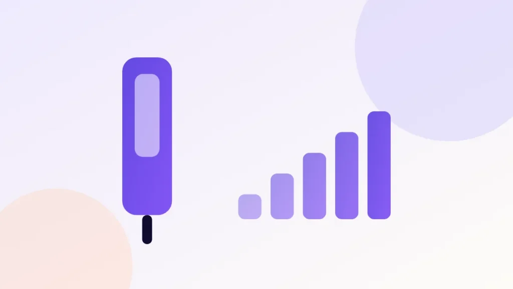 Illustration of an injection pen beside five ascending daily dose bars