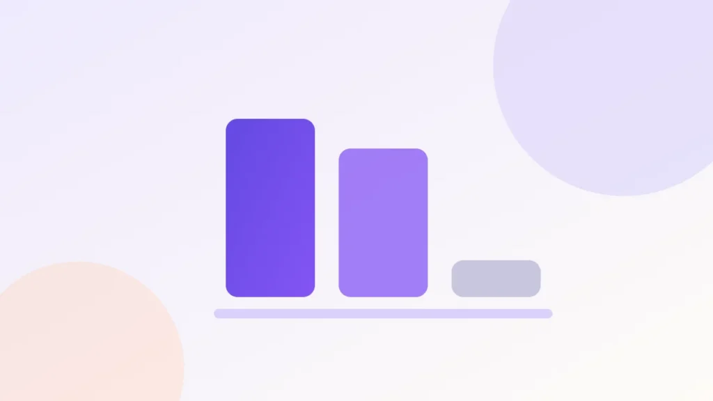 Illustration of three bars of different heights comparing two doses and a placebo